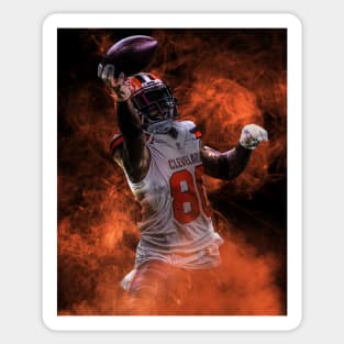 Jarvis Landry Cleveland Sports Art Sticker